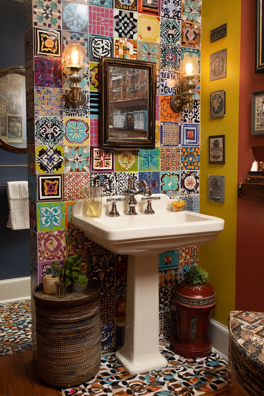 Bathroom backsplash ideas 27