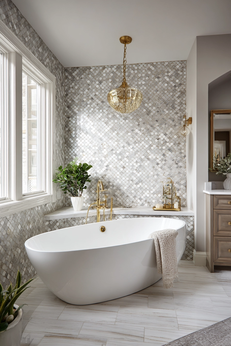 Bathroom backsplash ideas 29
