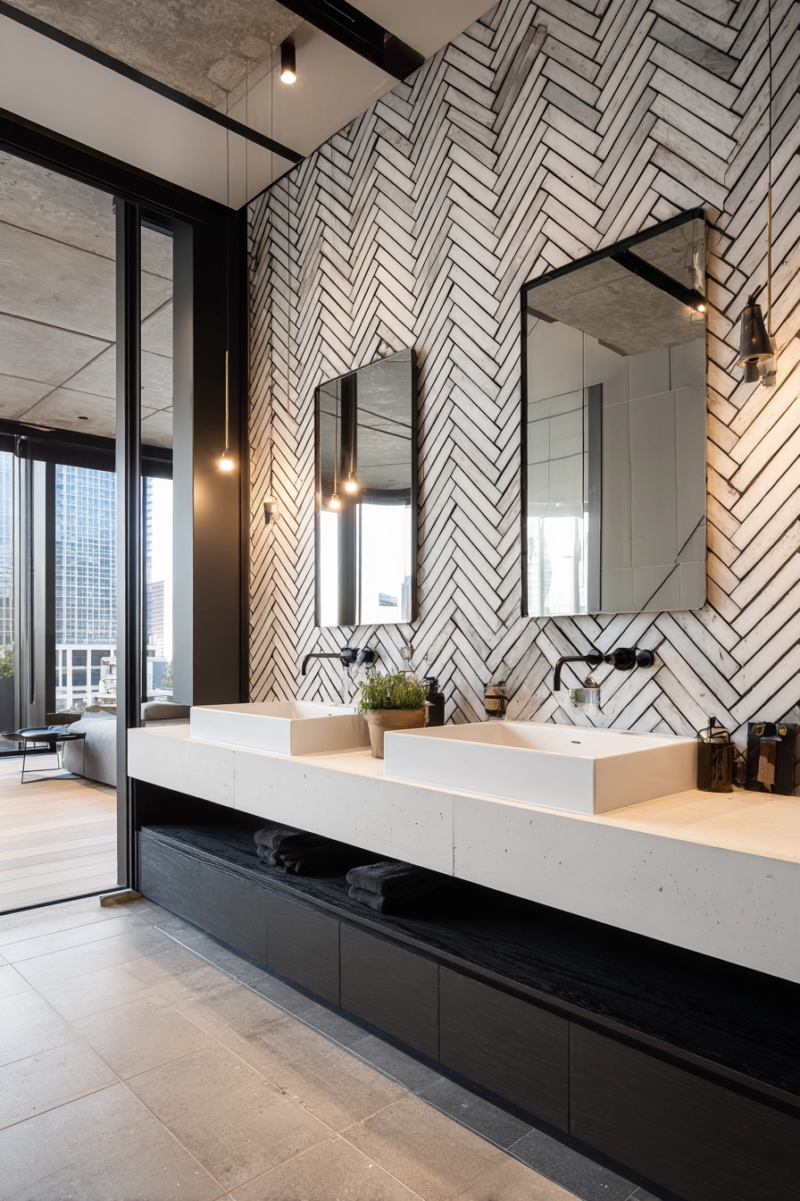 Bathroom backsplash ideas 35