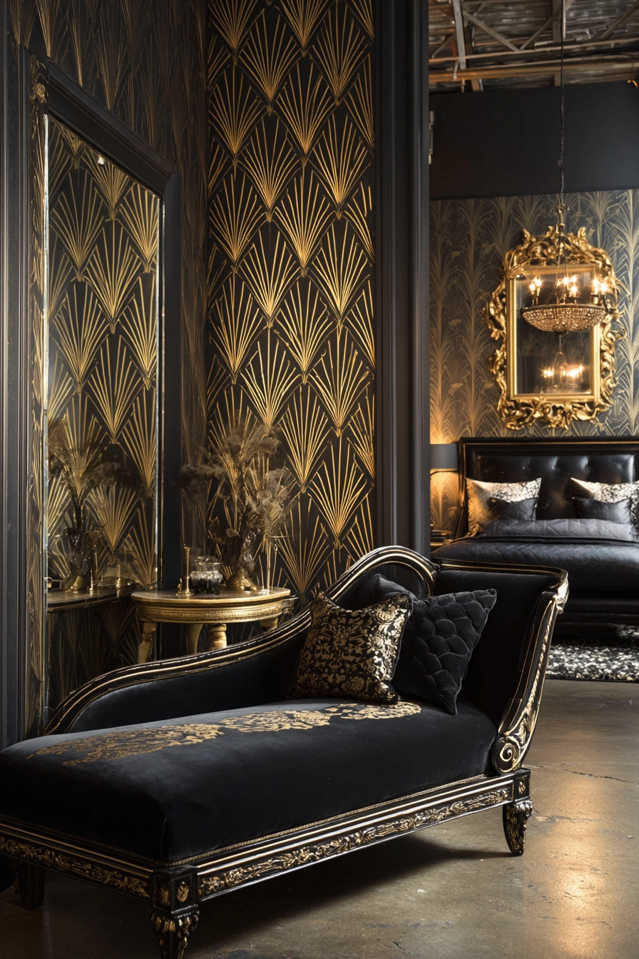 Black and gold bedroom ideas 10