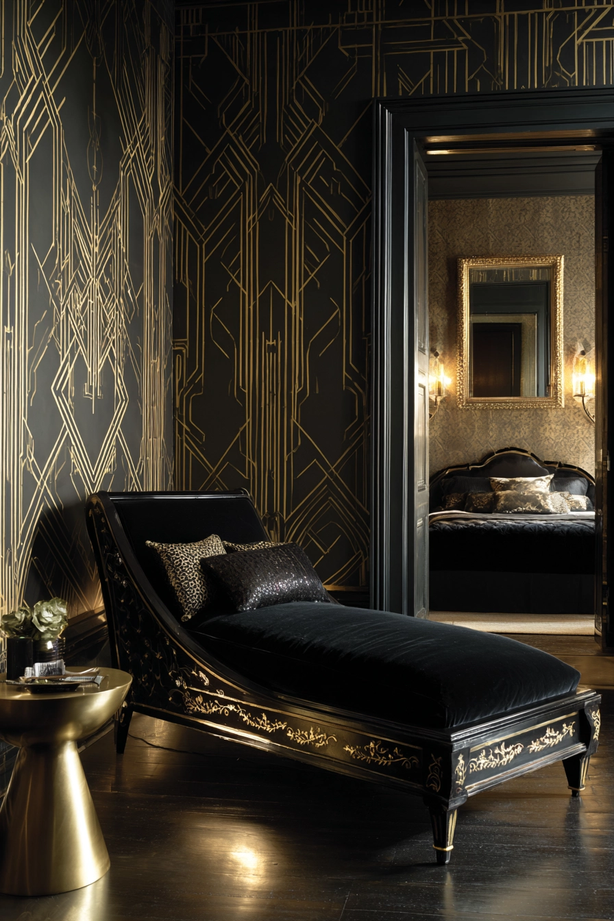 Black and gold bedroom ideas 12