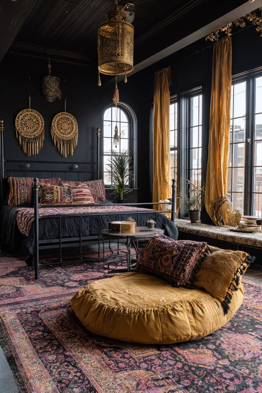 Black and gold bedroom ideas 18