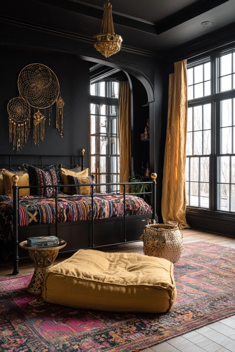 Black and gold bedroom ideas 20