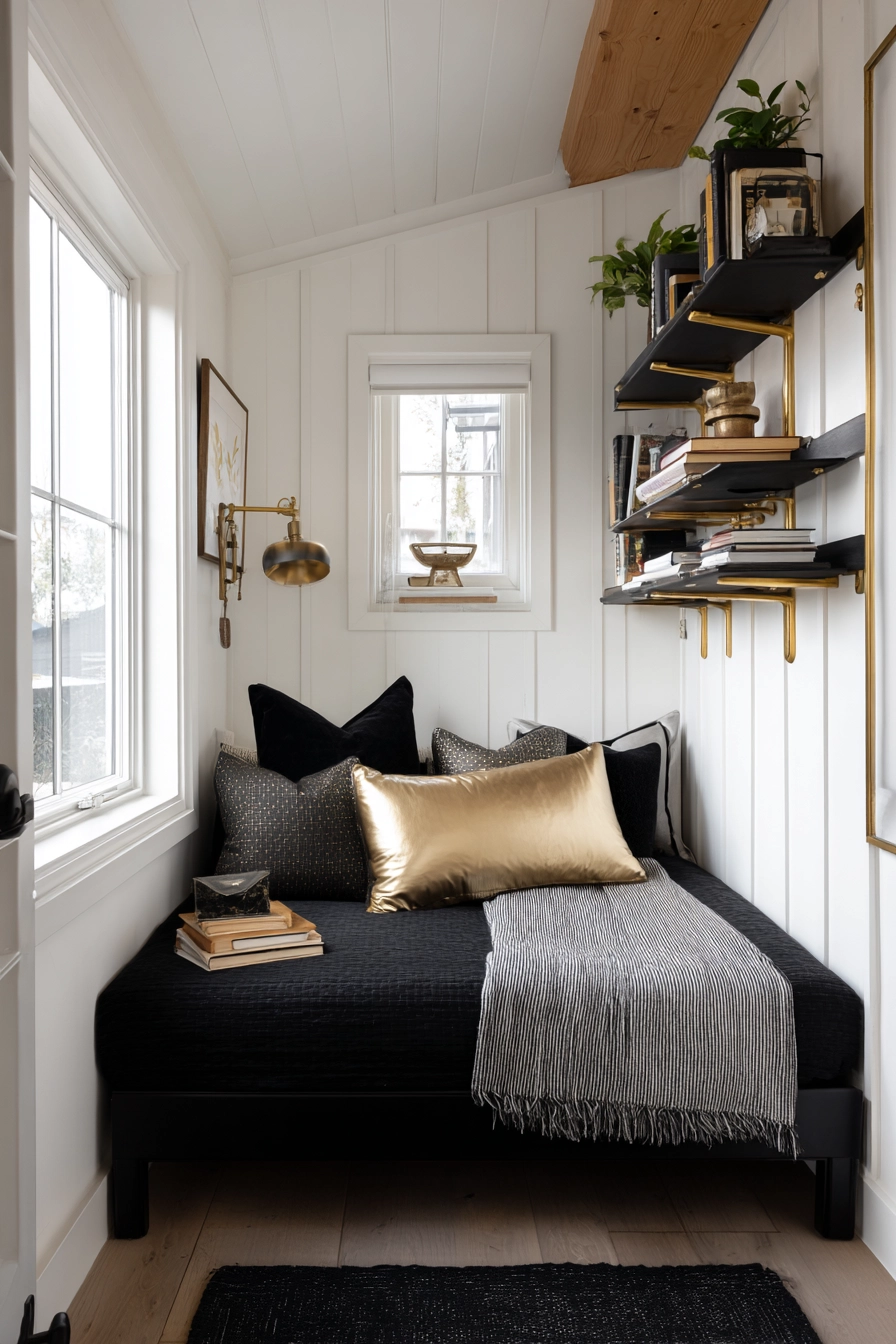 Black and gold bedroom ideas 25