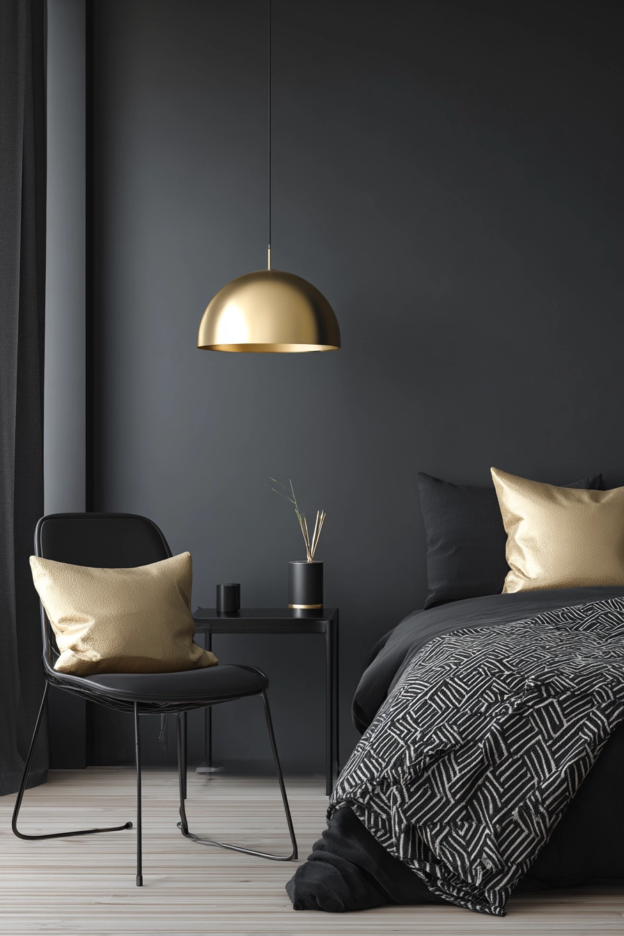 Black and gold bedroom ideas 29