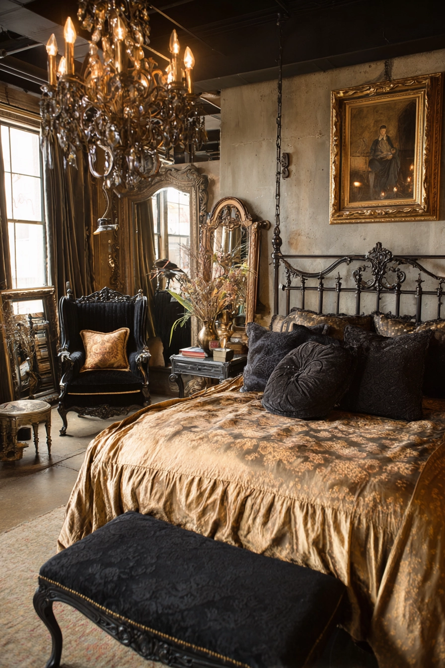 Black and gold bedroom ideas 40