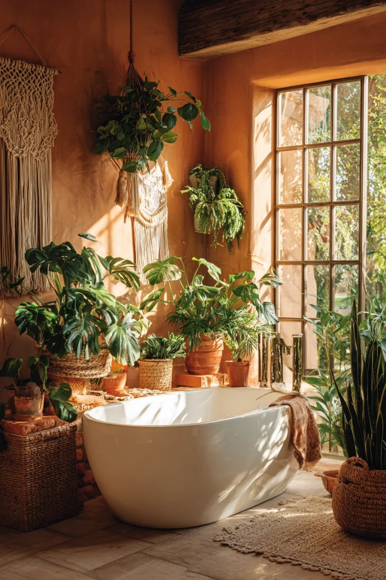 Boho bathroom decor 1