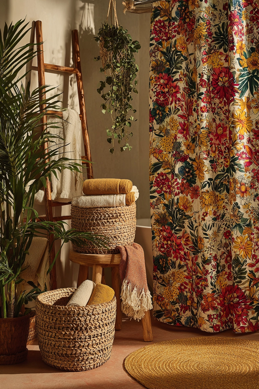 Boho bathroom decor 11