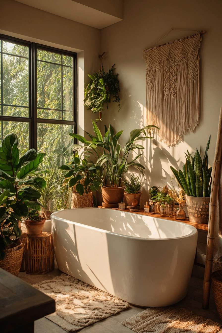 Boho bathroom decor 2