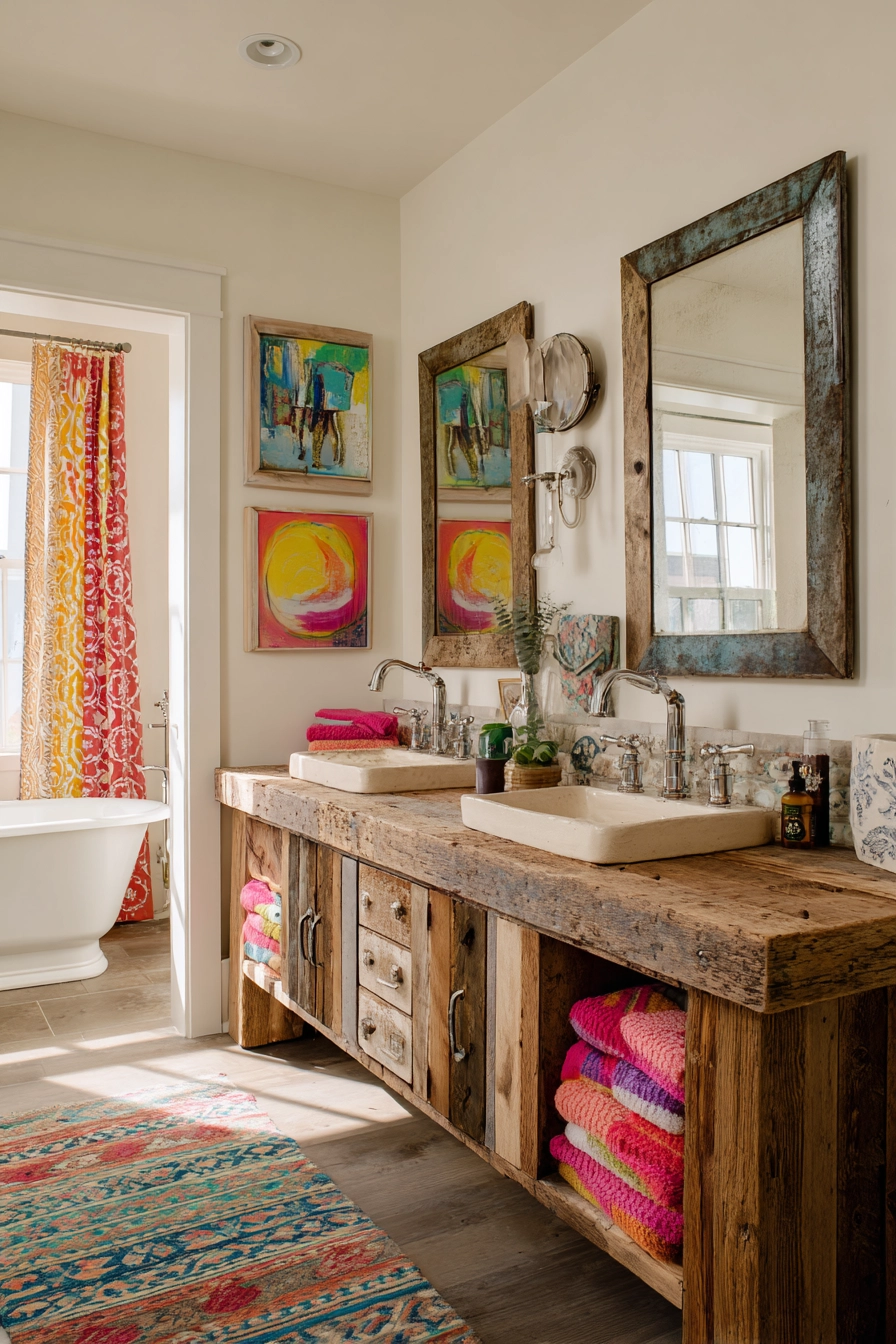 Boho bathroom decor 22