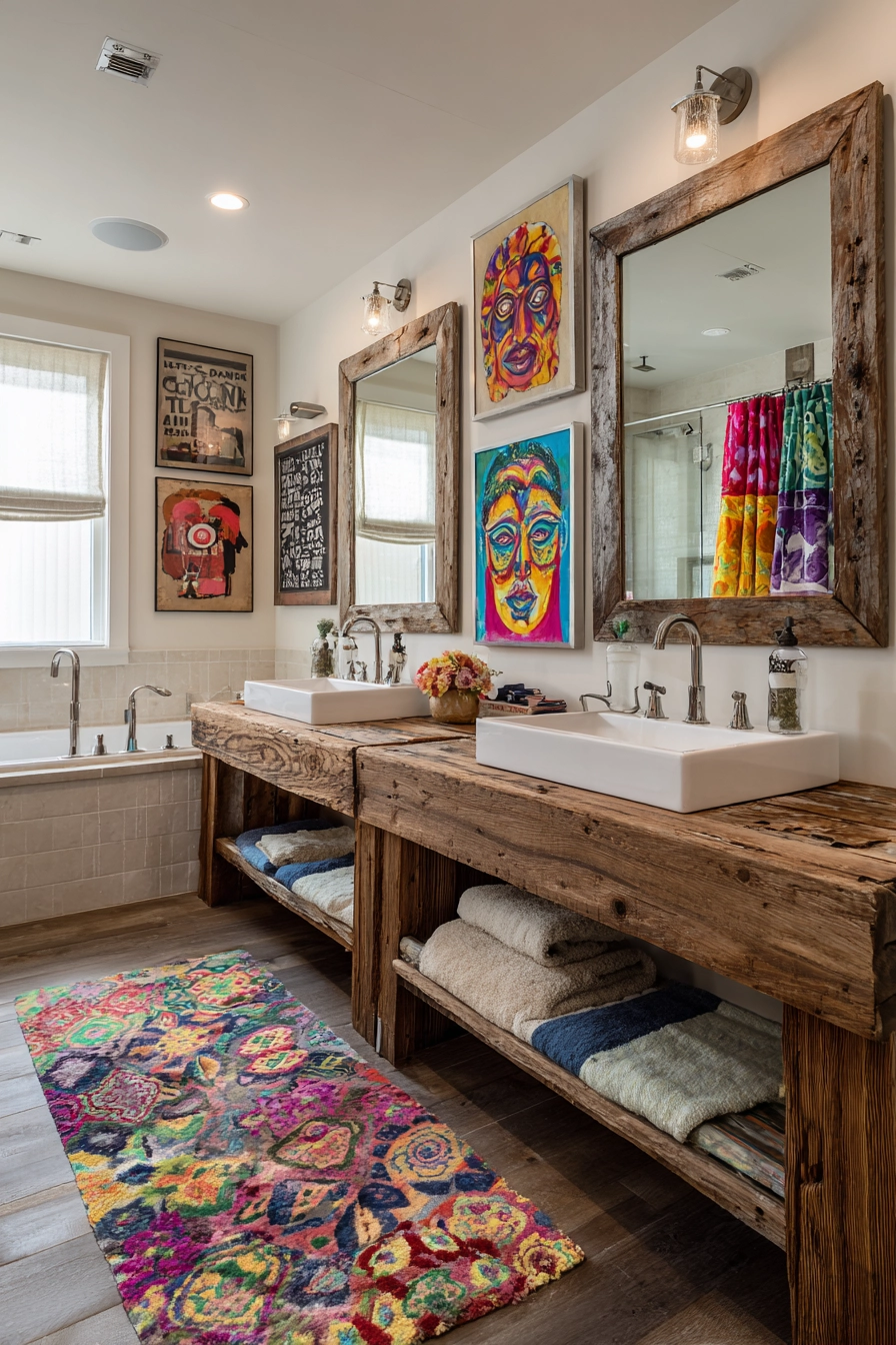 Boho bathroom decor 23