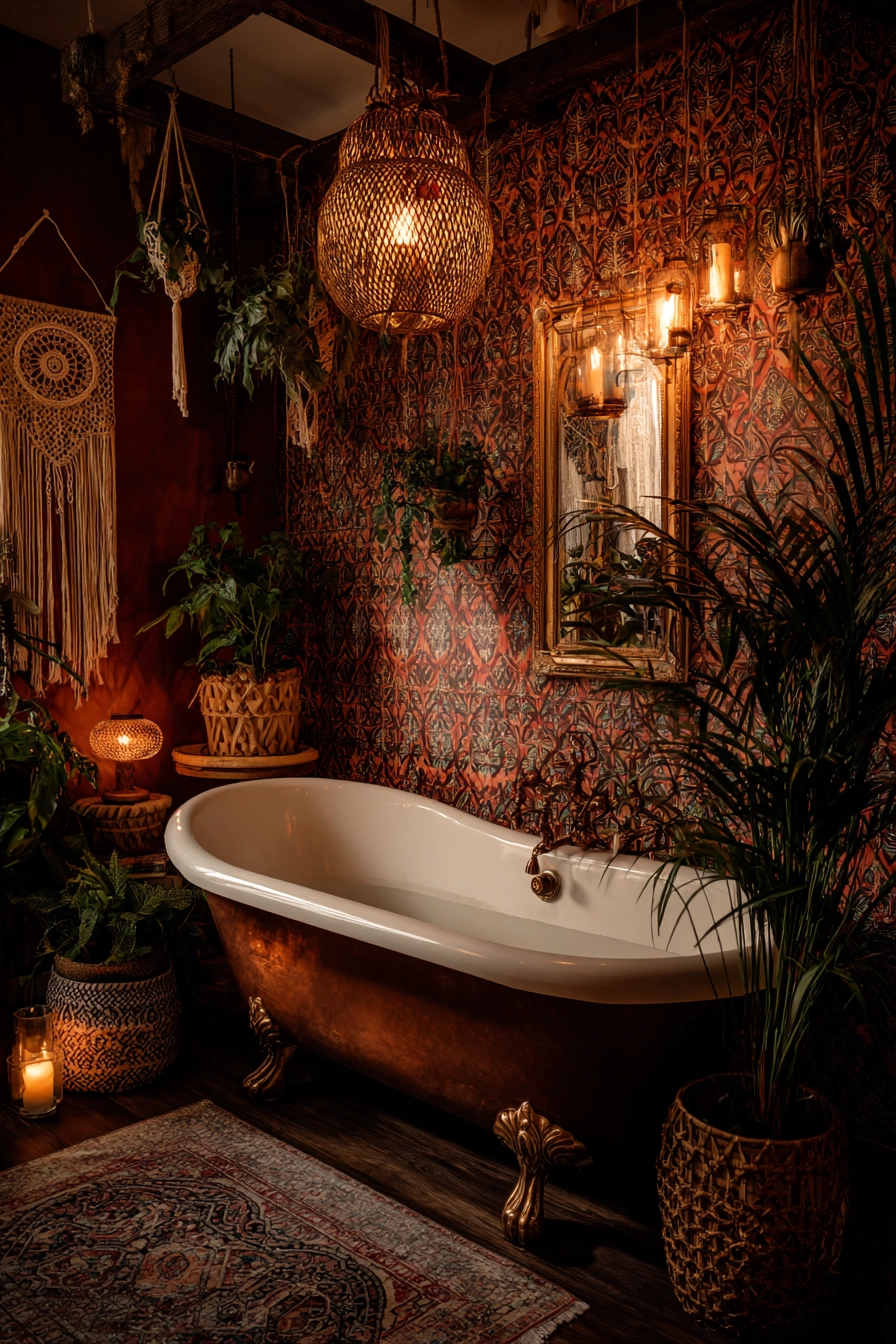 Boho bathroom decor 25