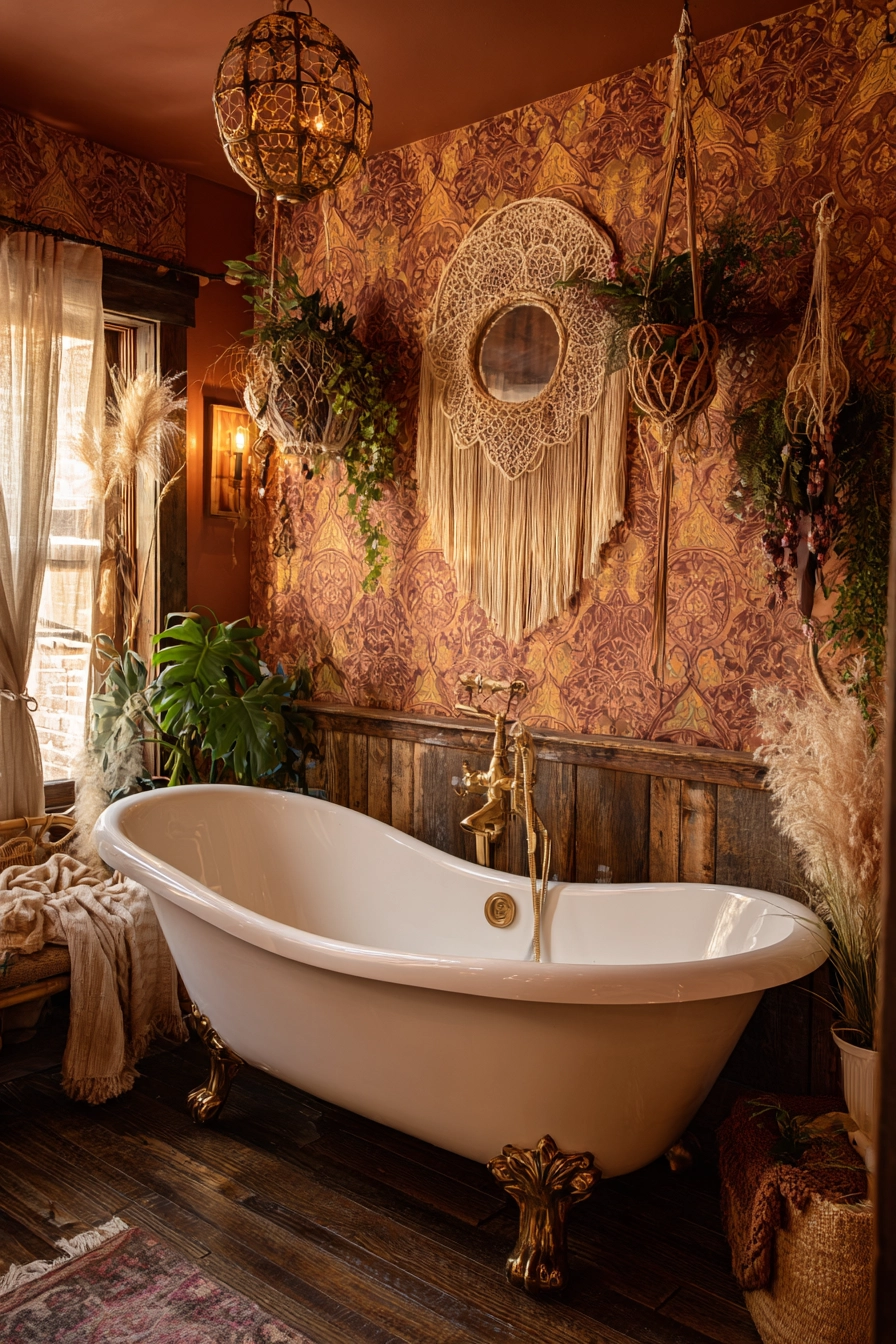 Boho bathroom decor 27