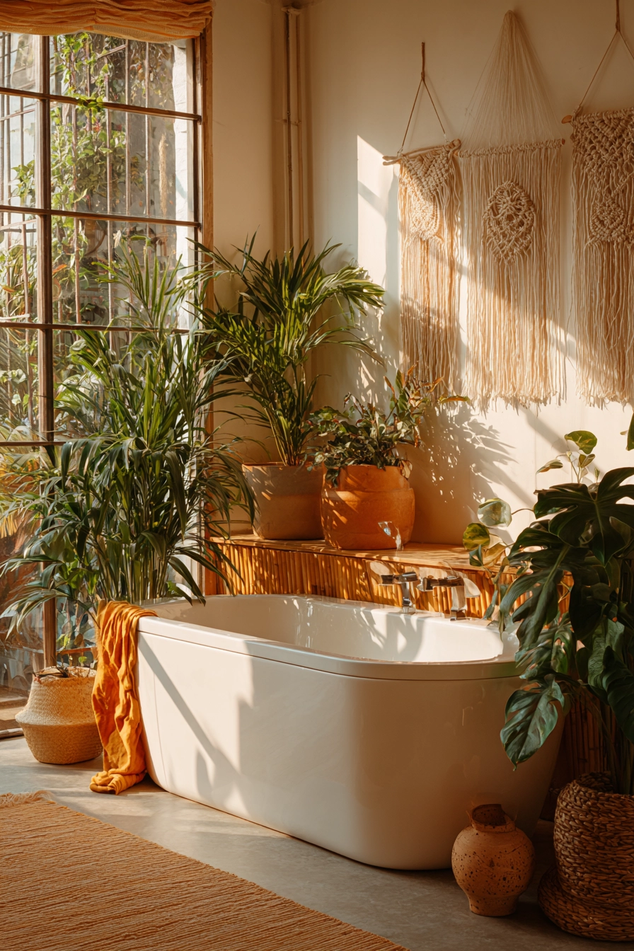 Boho bathroom decor 3