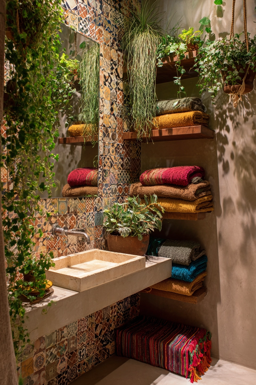 Boho bathroom decor 33