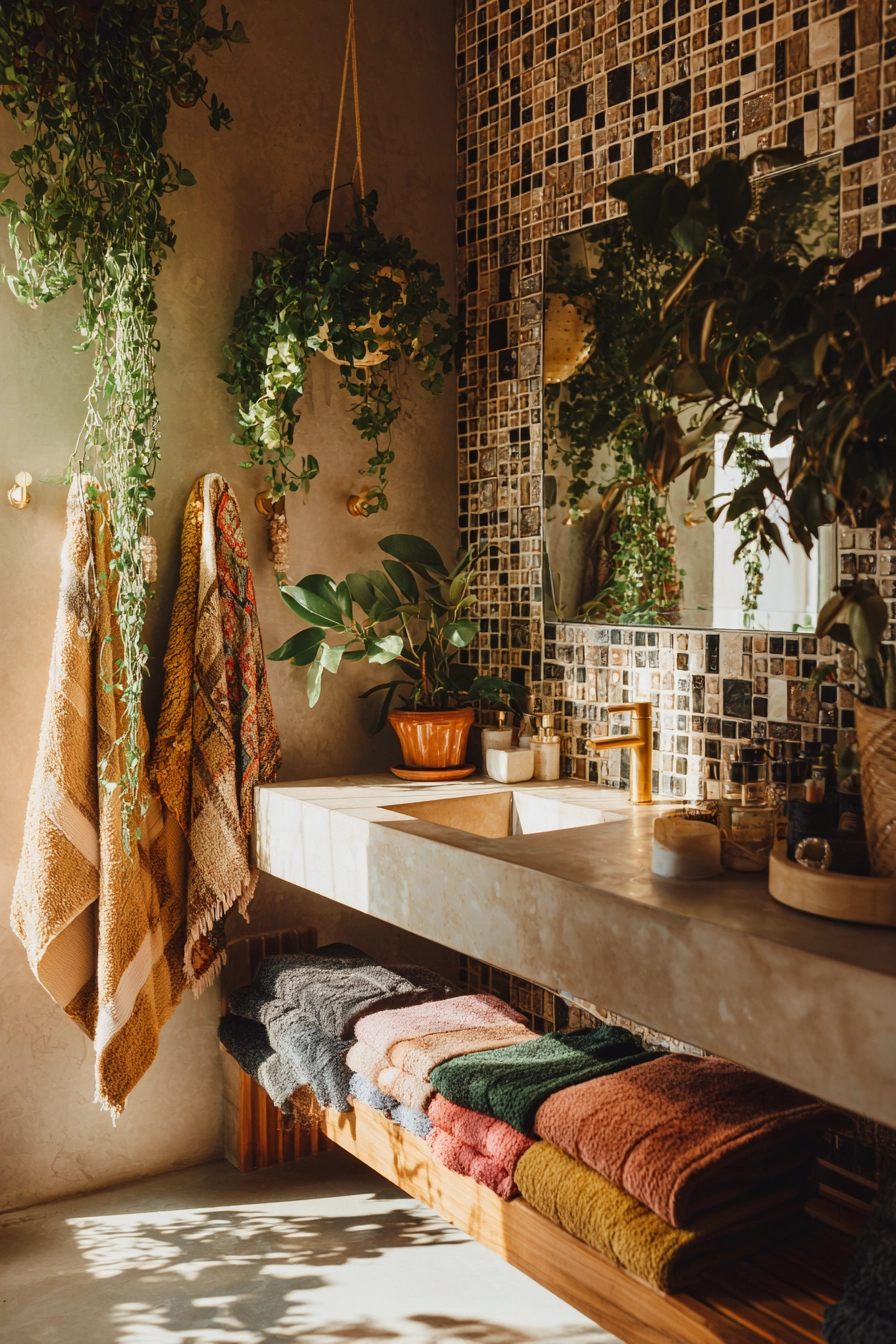 Boho bathroom decor 35
