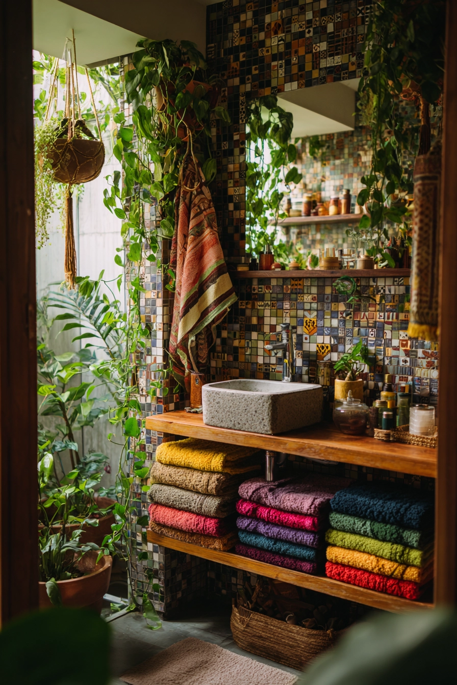 Boho bathroom decor 36