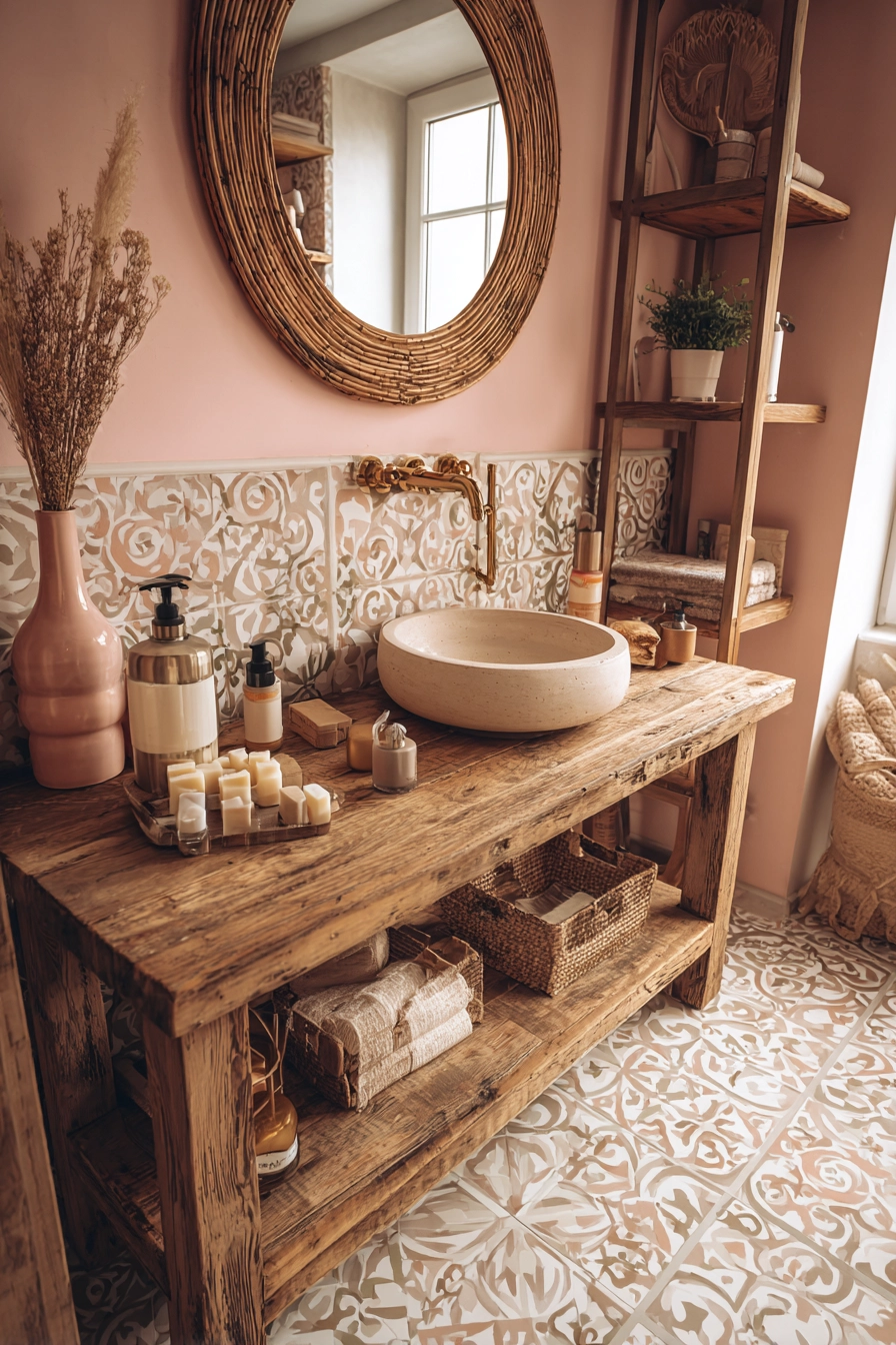 Boho bathroom decor 6