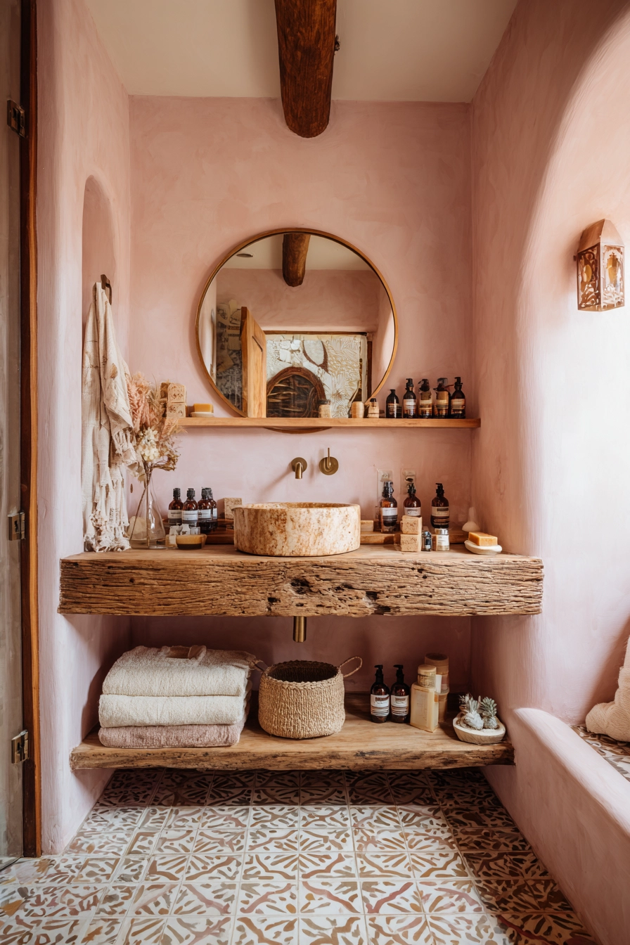 Boho bathroom decor 8