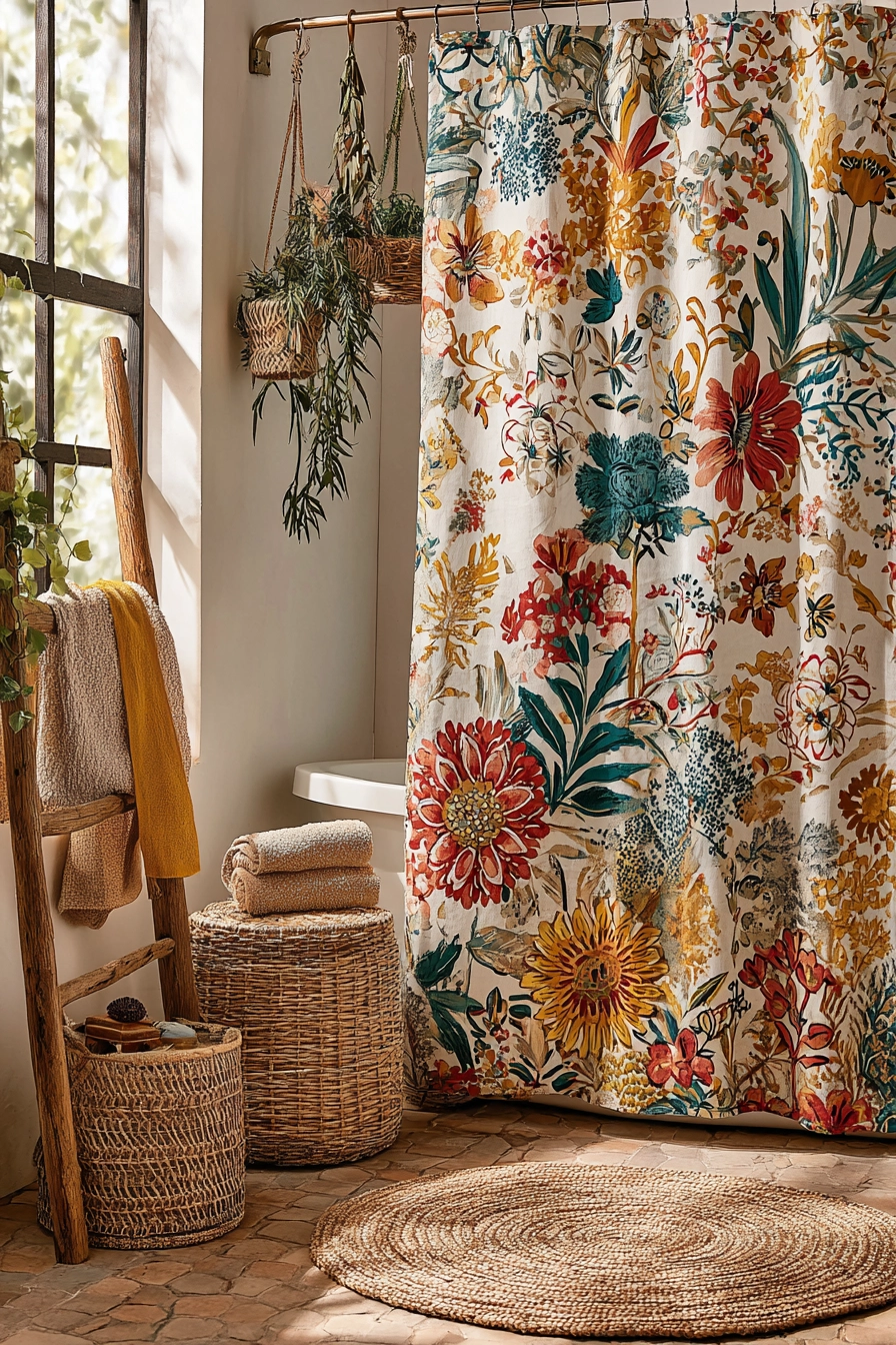 Boho bathroom decor 9