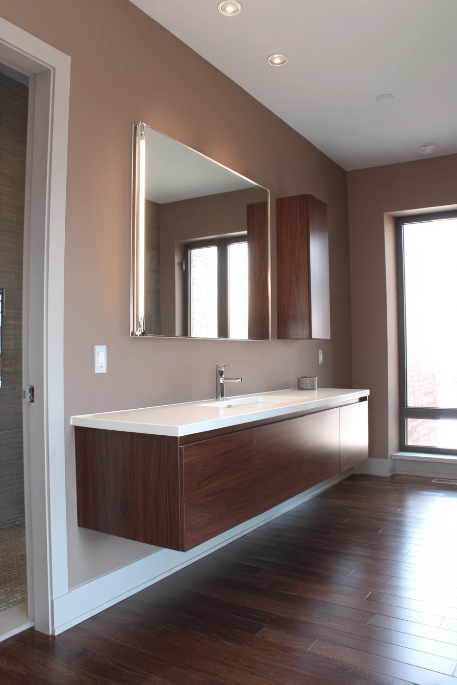 Brown bathroom ideas 14