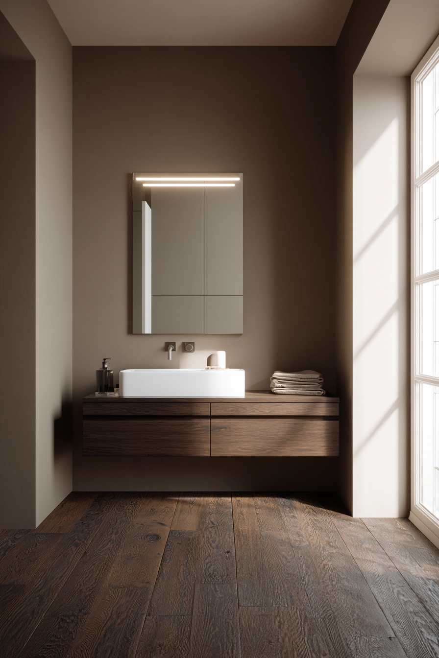 Brown bathroom ideas 15