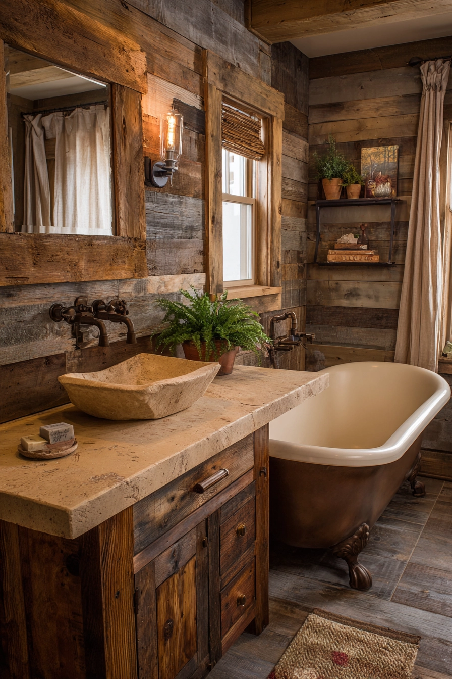 Brown bathroom ideas 19