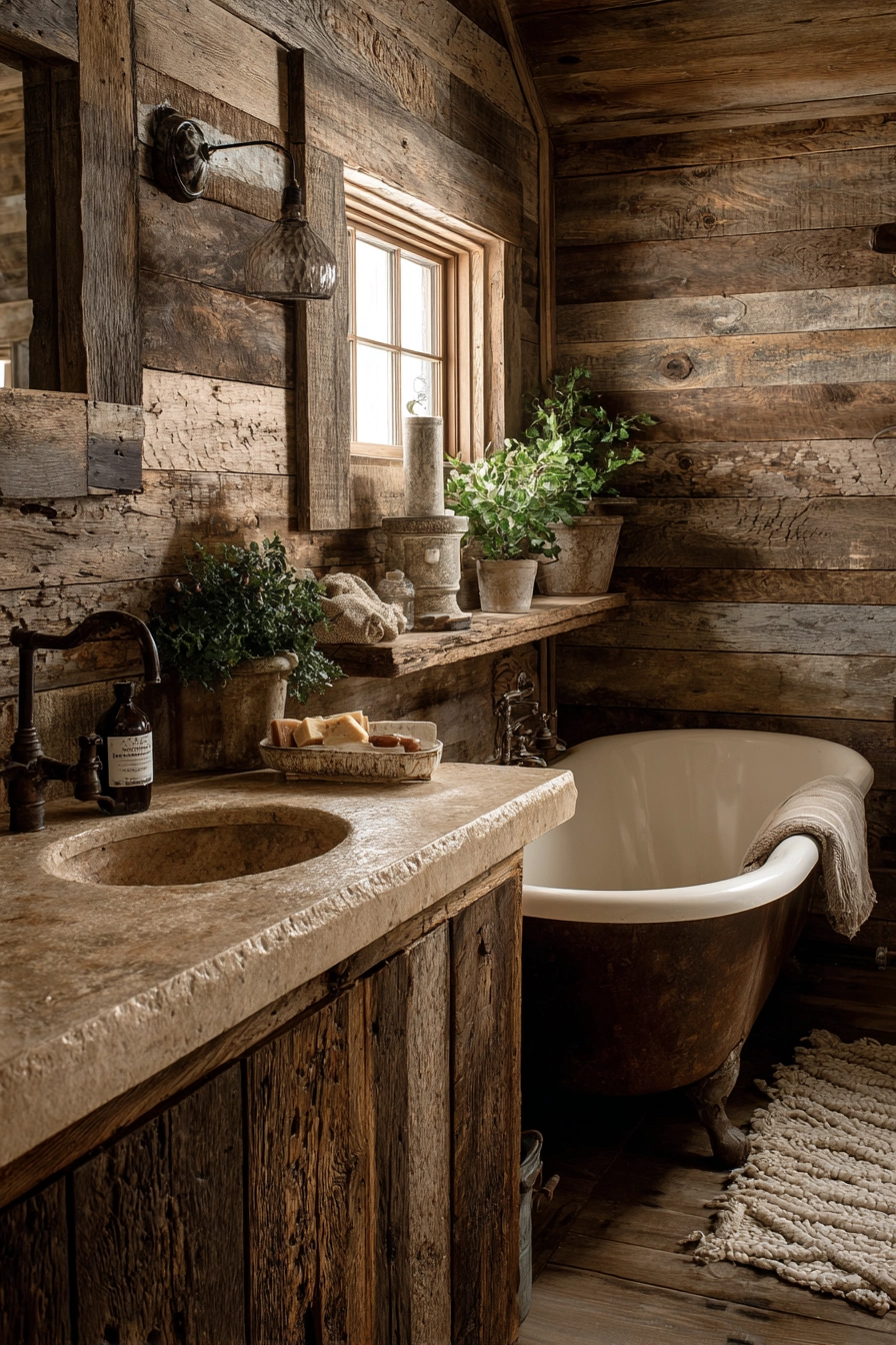 Brown bathroom ideas 20