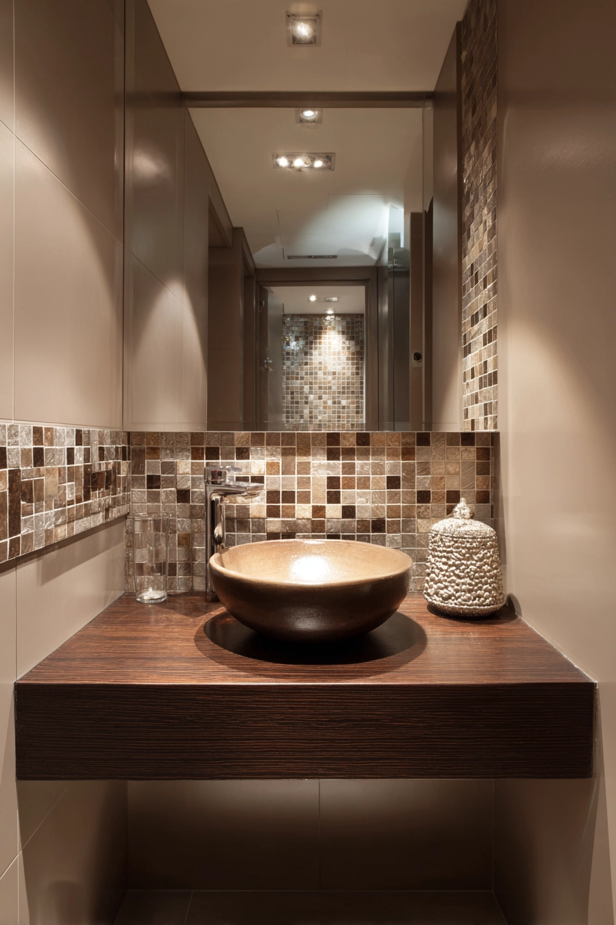 Brown bathroom ideas 25