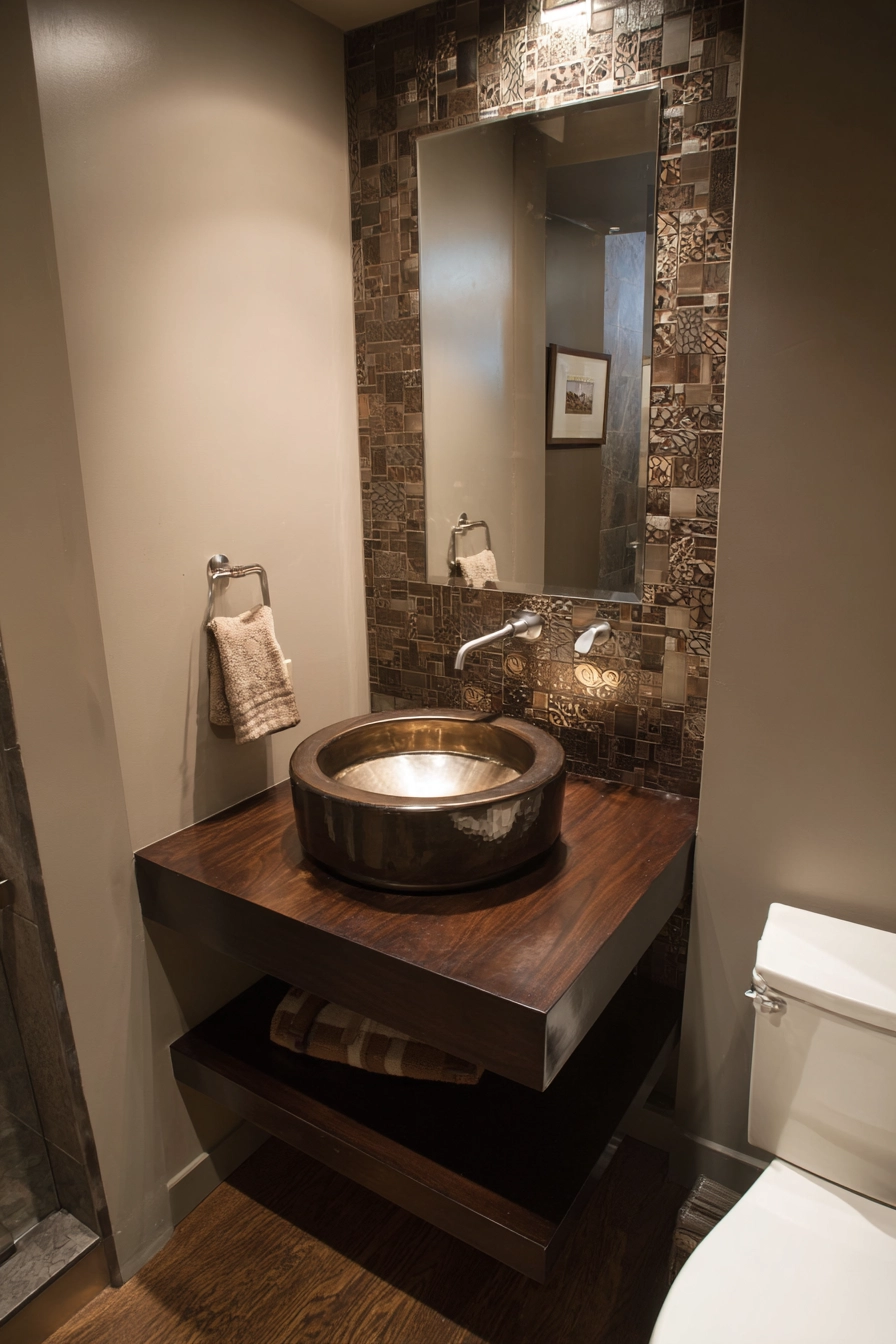 Brown bathroom ideas 26