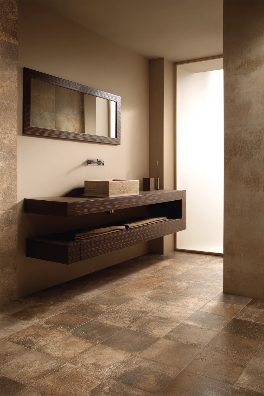 Brown bathroom ideas 29