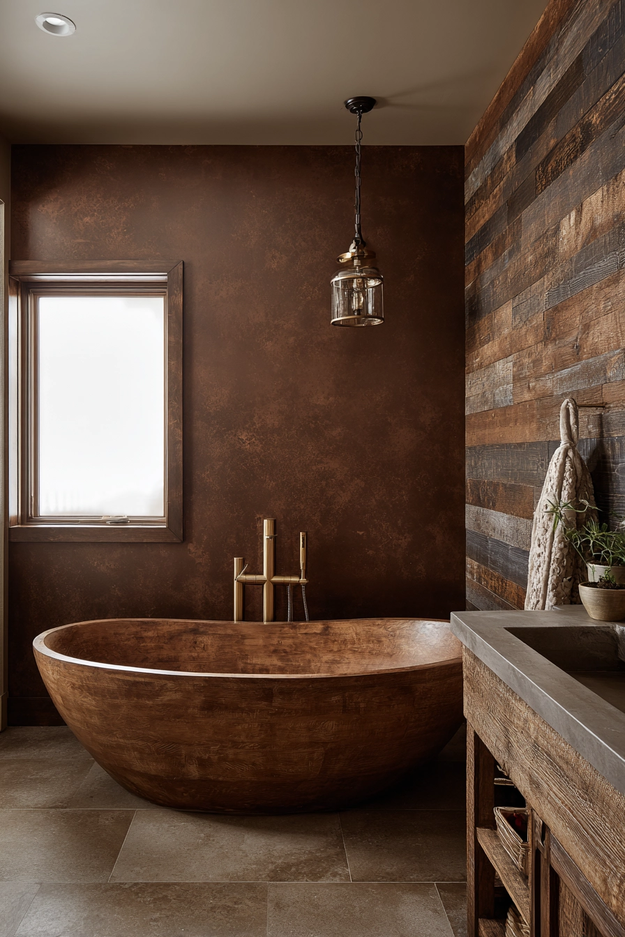 Brown bathroom ideas 4