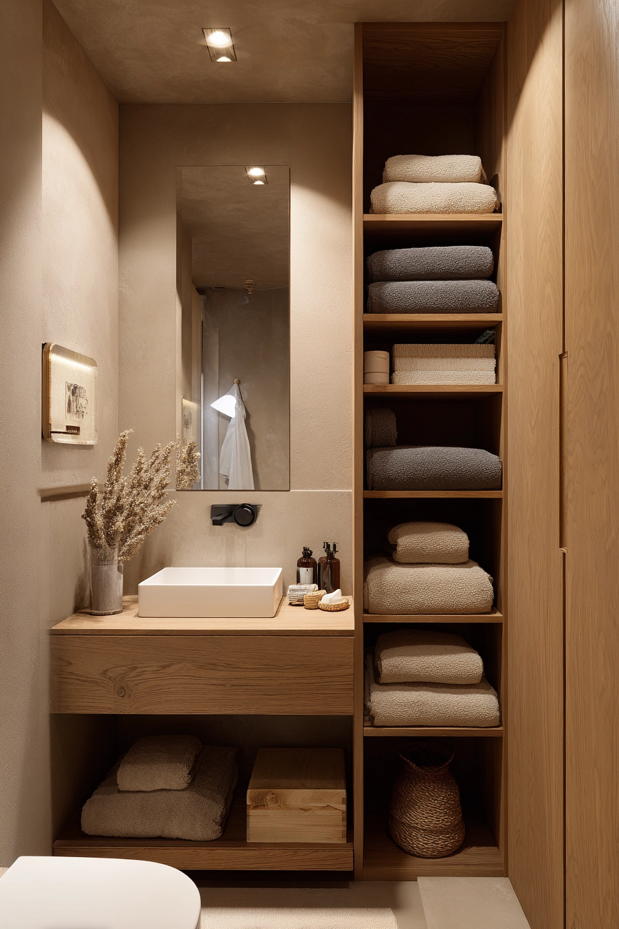 Brown bathroom ideas 7