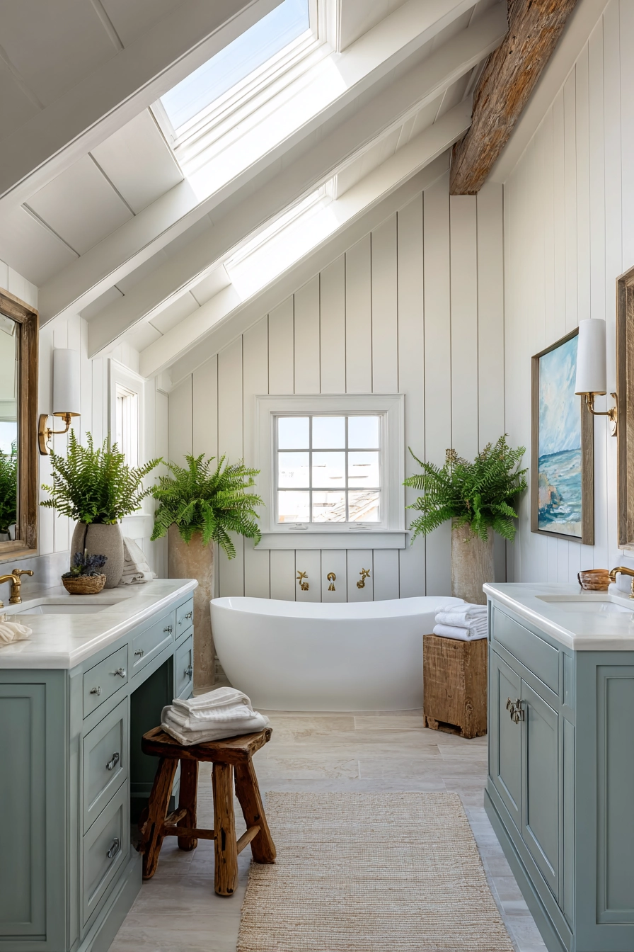 Coastal bathroom ideas 17