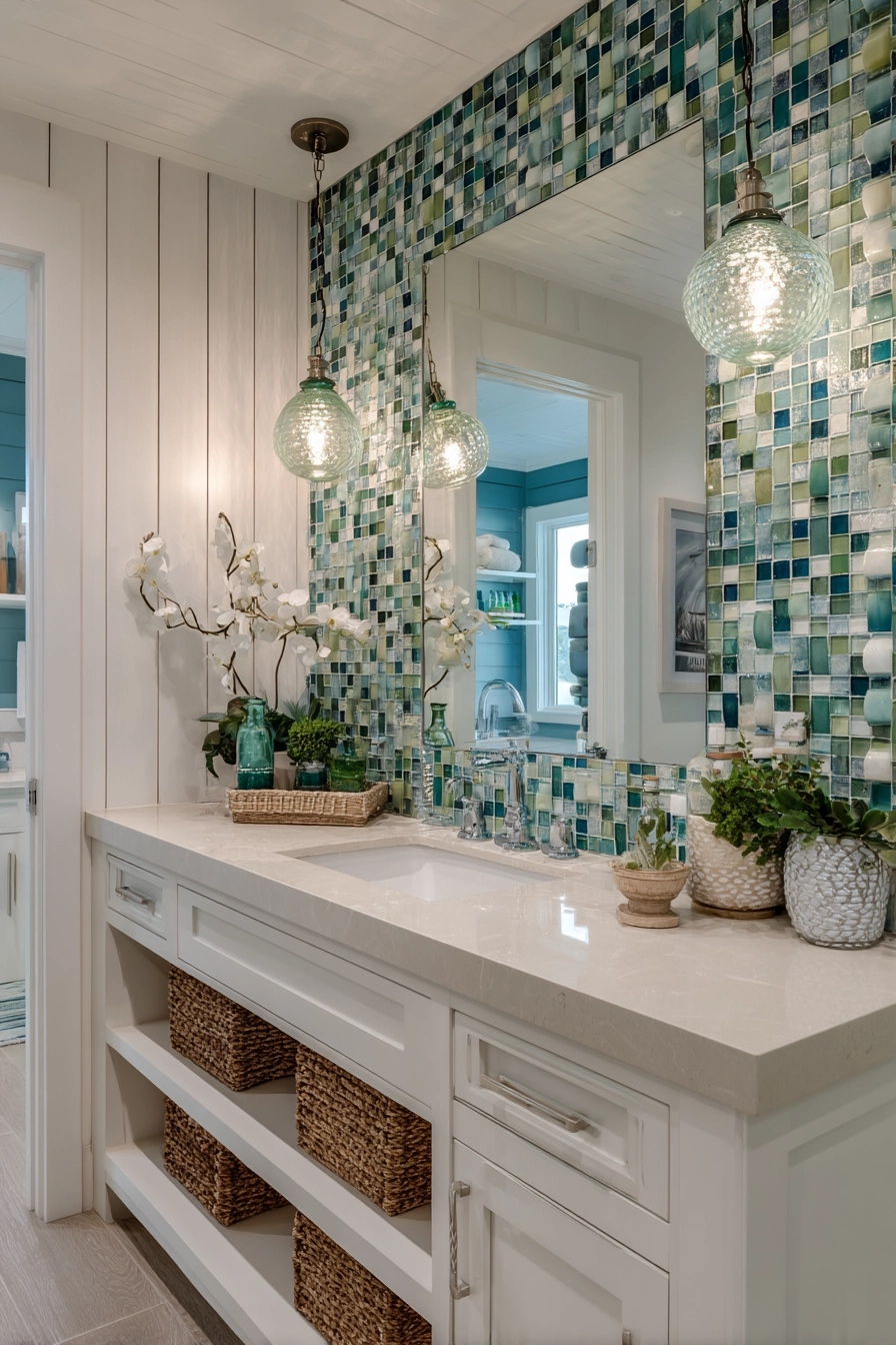 Coastal bathroom ideas 21