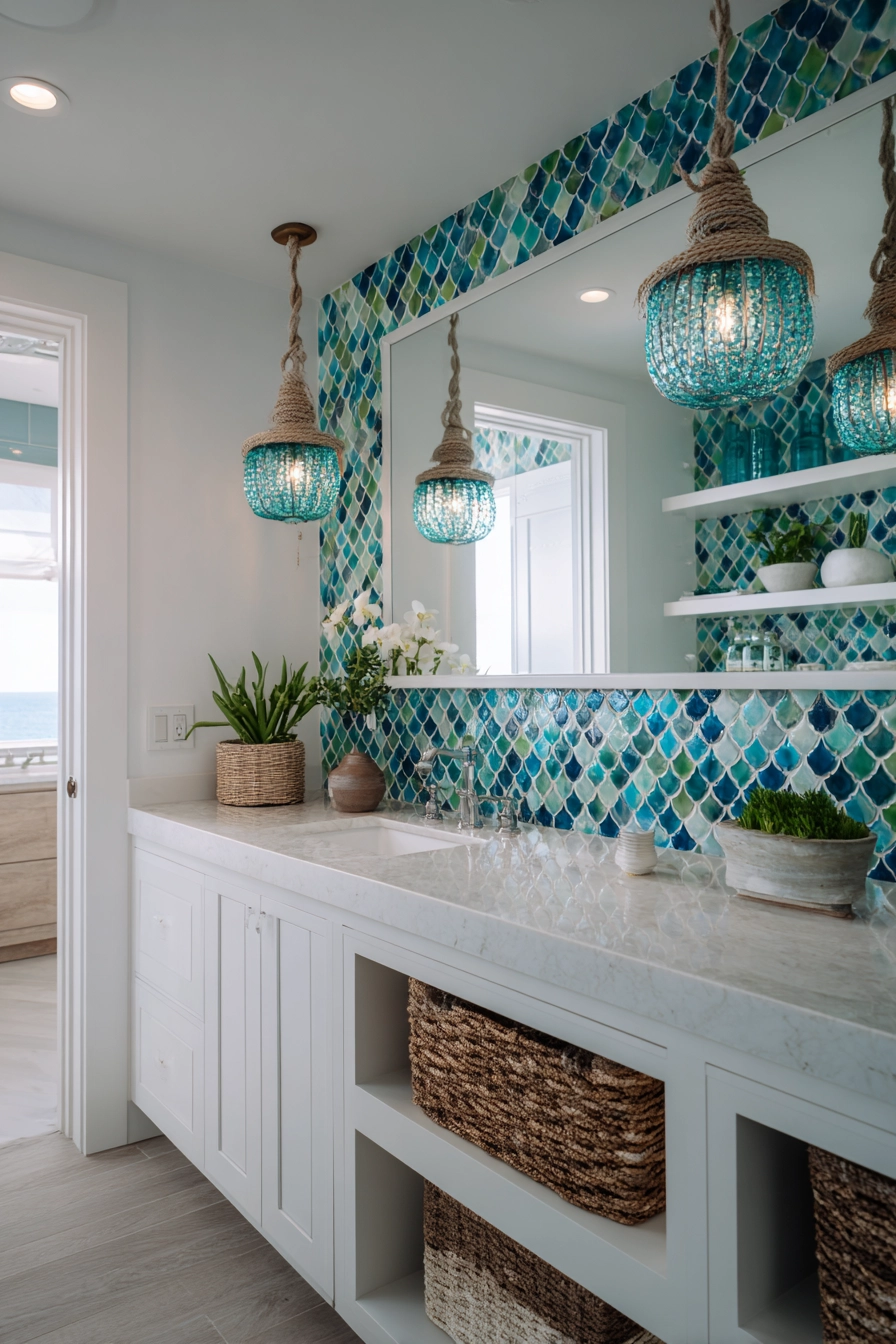 Coastal bathroom ideas 22