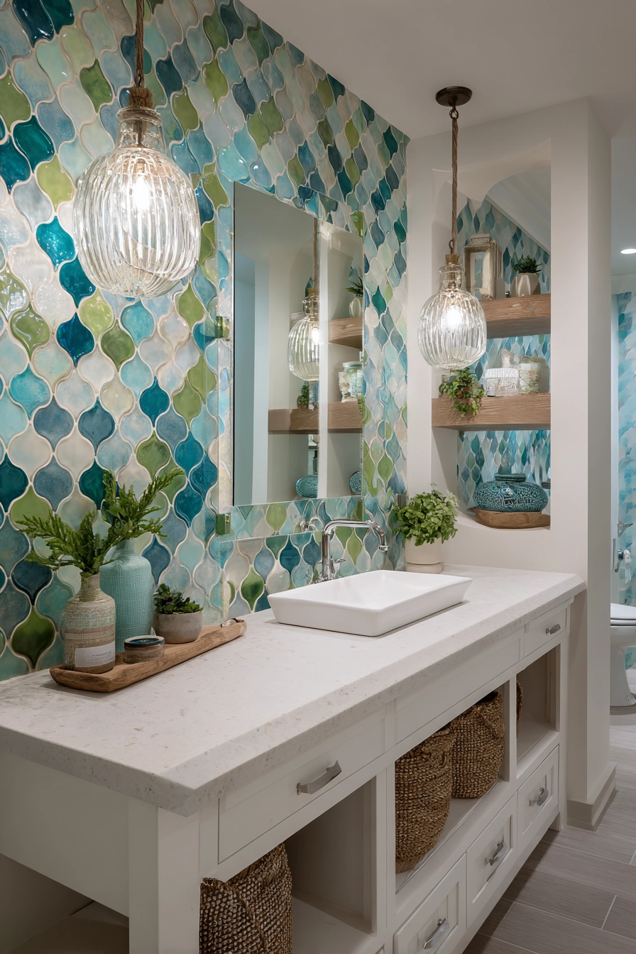 Coastal bathroom ideas 23