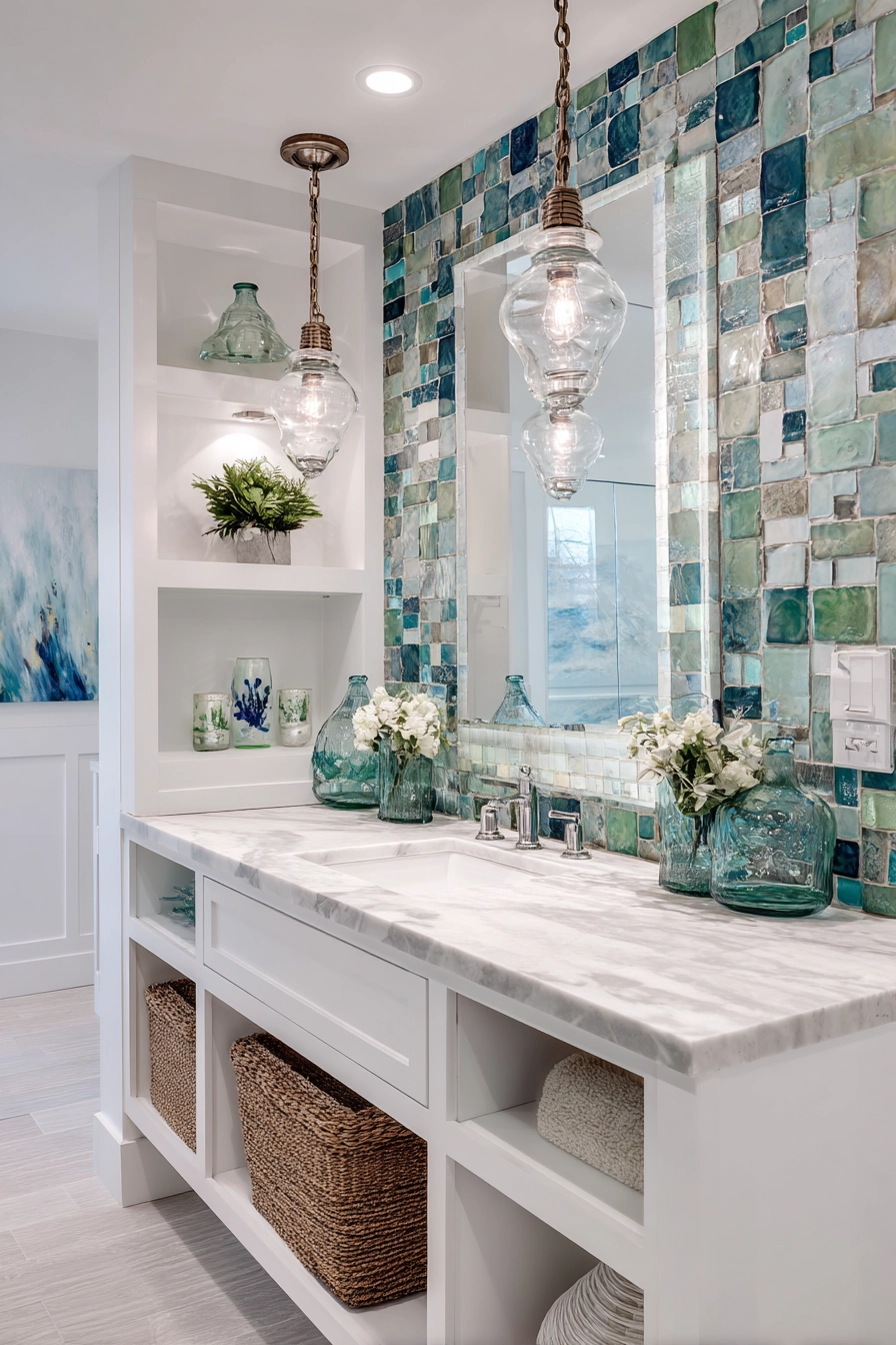 Coastal bathroom ideas 24