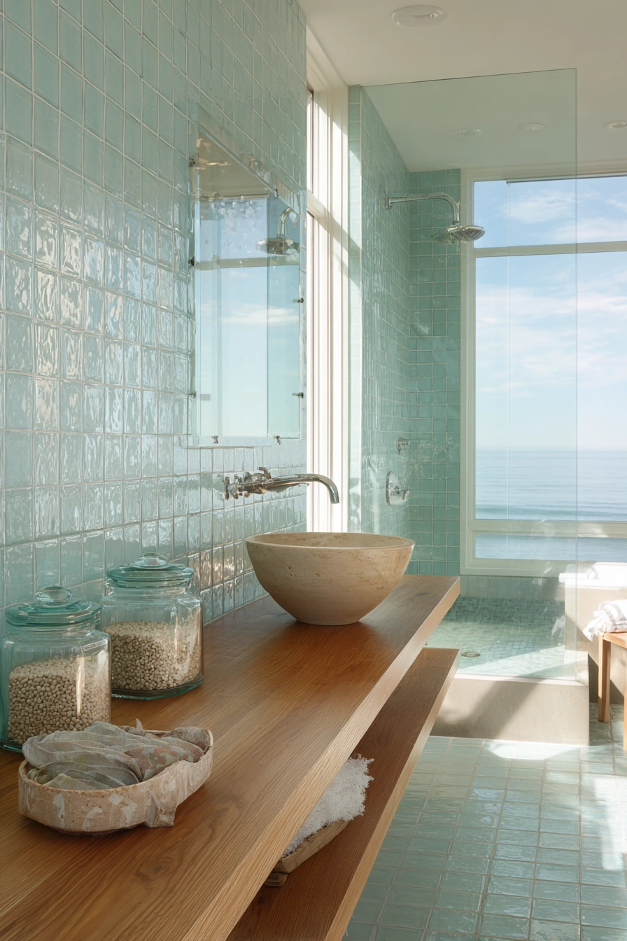 Coastal bathroom ideas 25