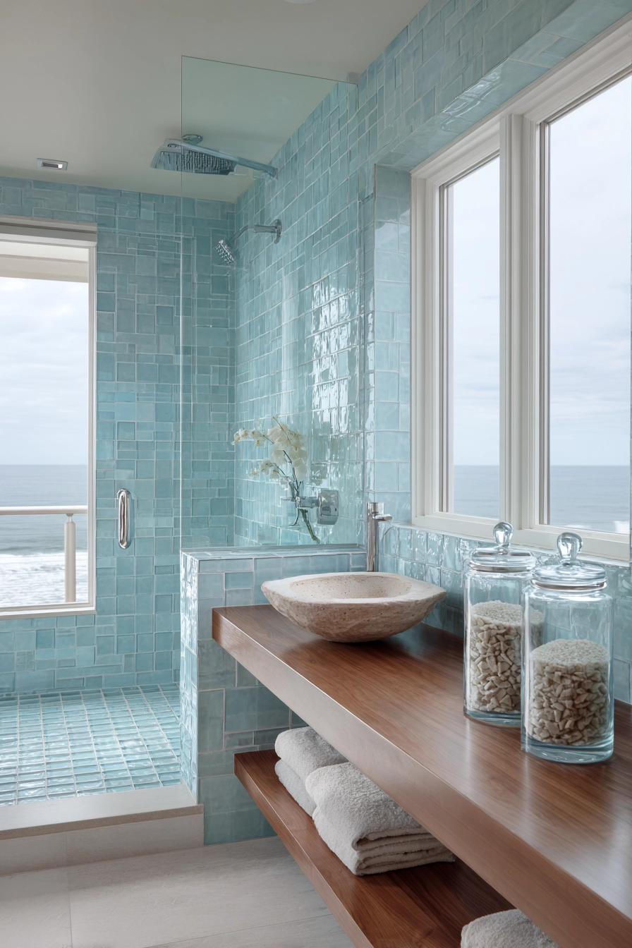 Coastal bathroom ideas 26