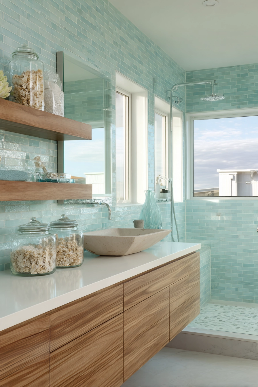Coastal bathroom ideas 27