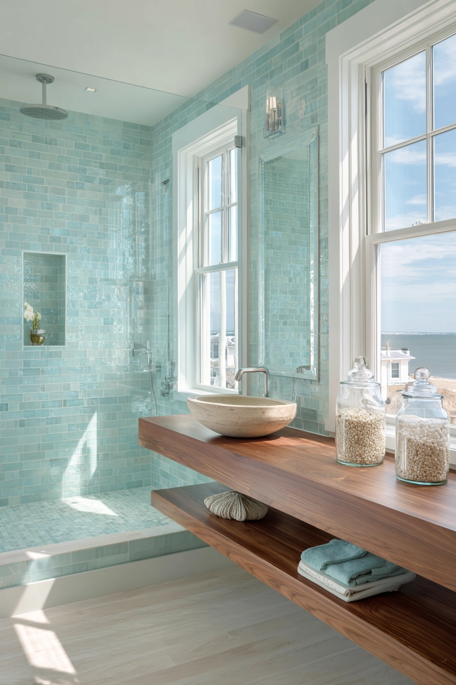 Coastal bathroom ideas 28