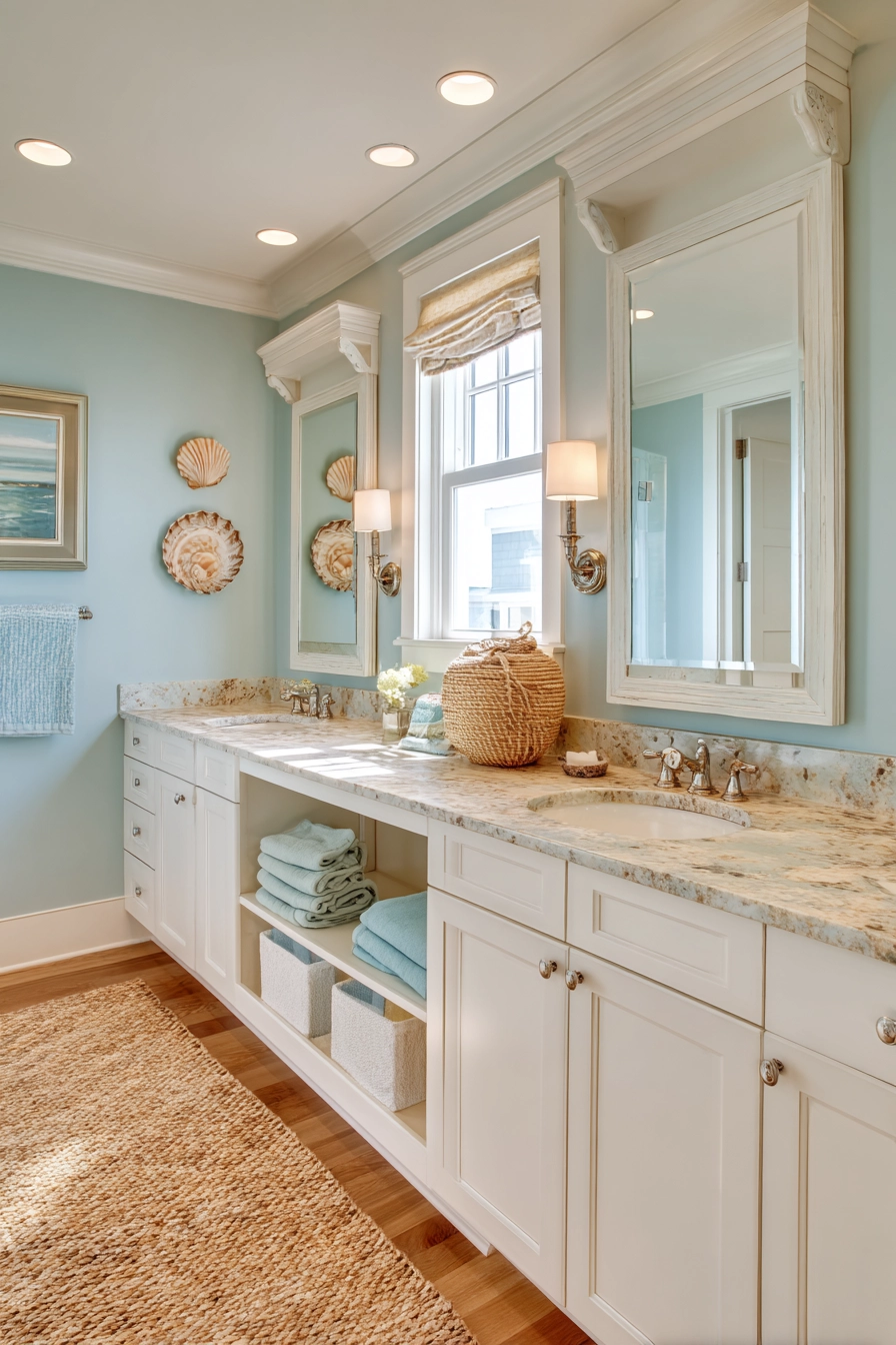 Coastal bathroom ideas 34