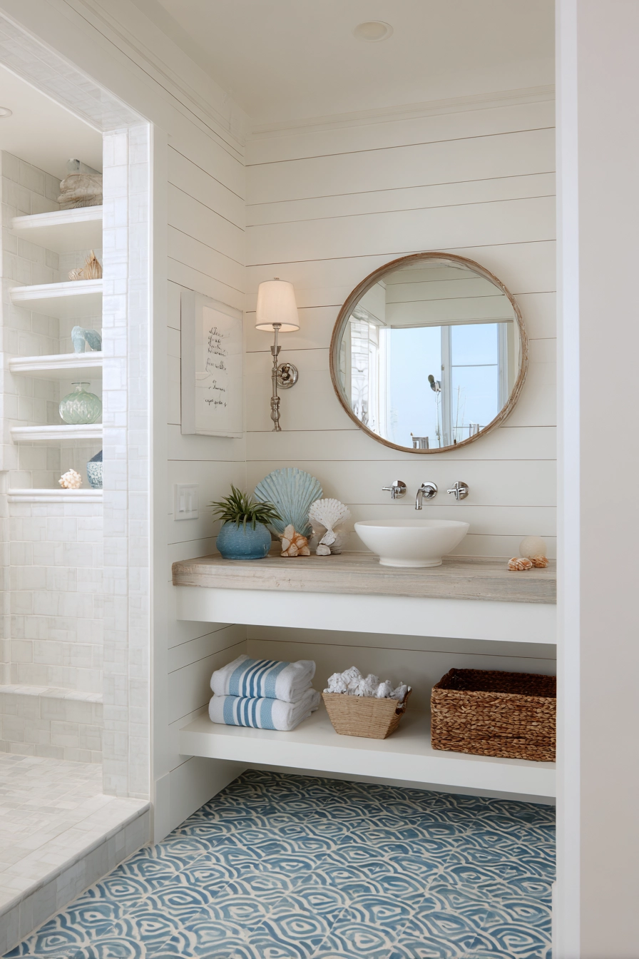 Coastal bathroom ideas 37