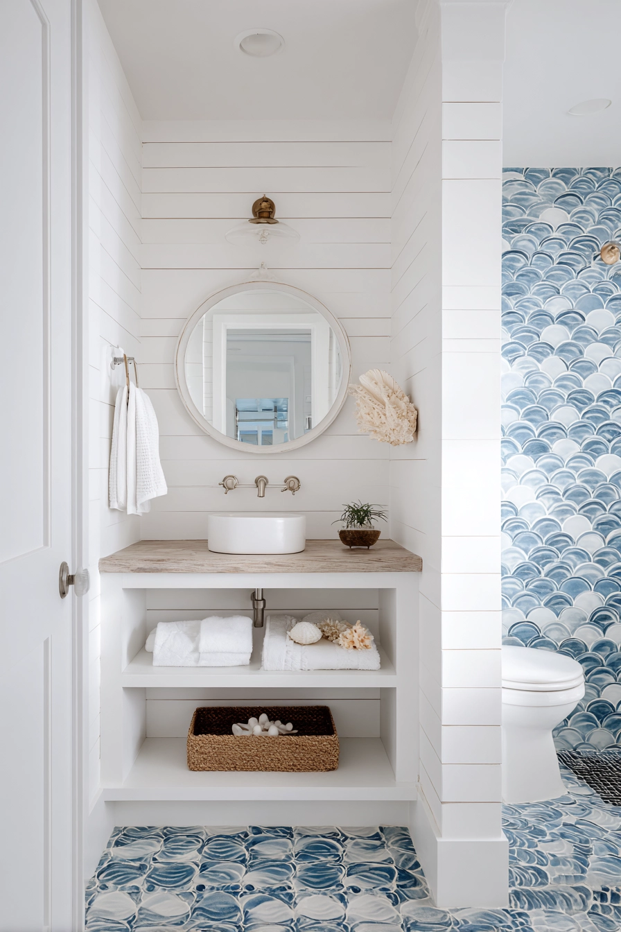 Coastal bathroom ideas 40