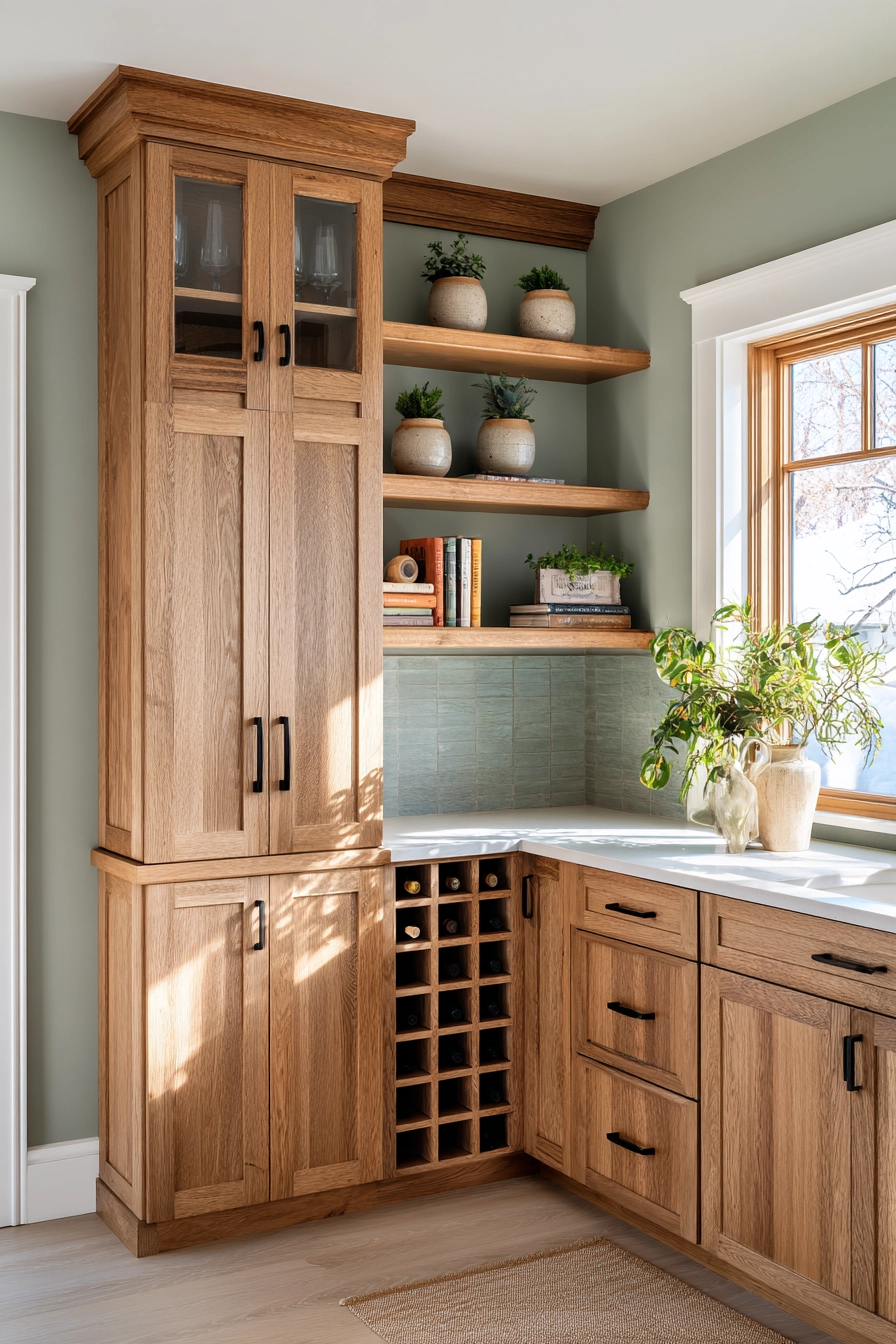 Corner kitchen cabinet ideas 23