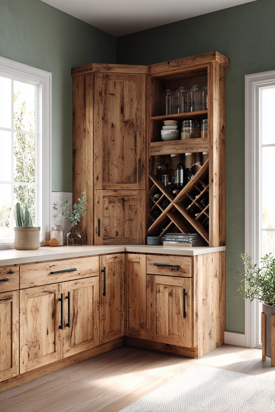 Corner kitchen cabinet ideas 24