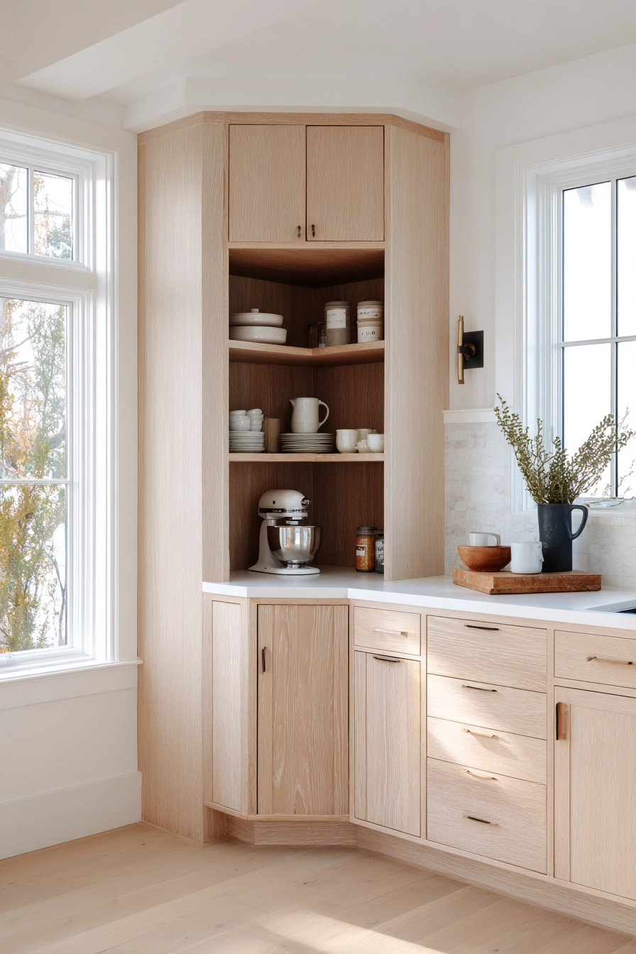 Corner kitchen cabinet ideas 30