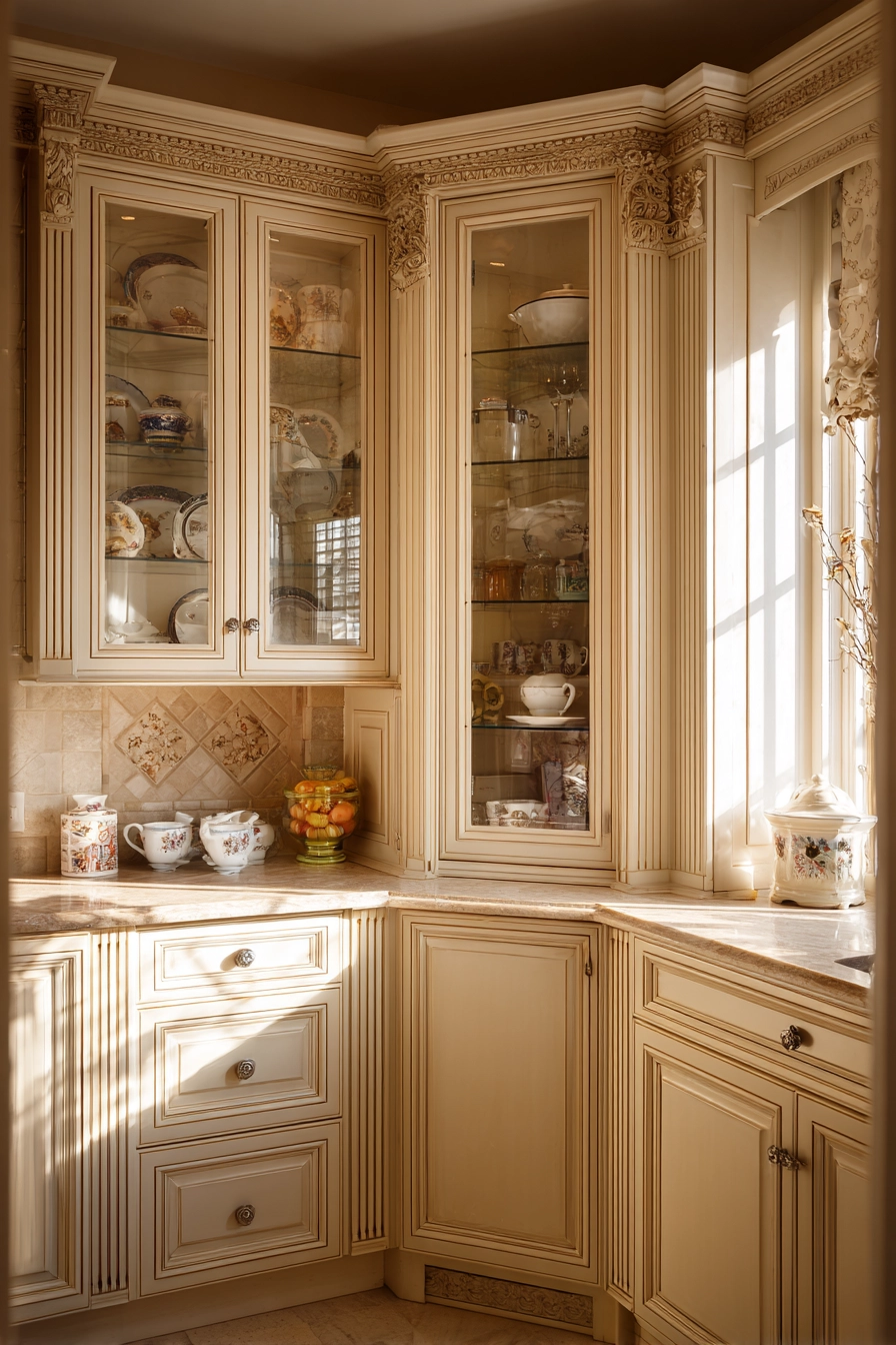 Corner kitchen cabinet ideas 34