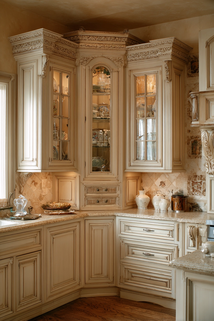 Corner kitchen cabinet ideas 36